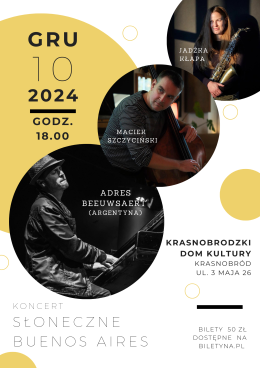 Krasnobród Wydarzenie Koncert Koncert: Słoneczne Buenos Aires