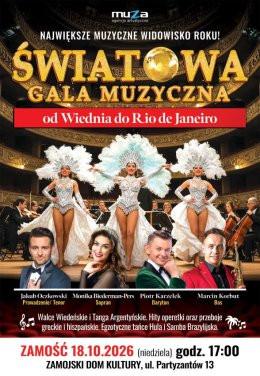 Zamość Wydarzenie Koncert ŚWIATOWA GALA MUZYCZNA - OD WIEDNIA DO RIO DE JANEIRO